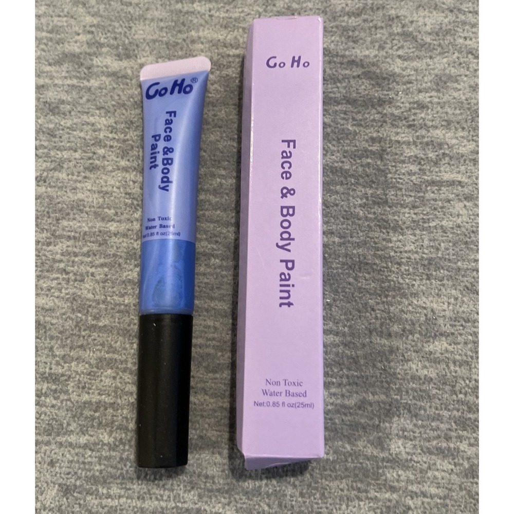 Go Ho Blue Face &‎ Body Paint Stick Non Toxic Water Based High Pigment .85oz New